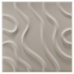 Стенен панел 3D XPS FLOW бял - 50х2.5х50 см