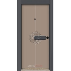 Блиндирана врата Shine Door - SN 2330 беж-антрацит
