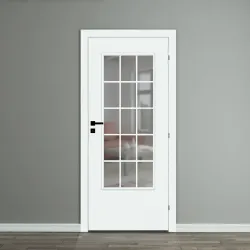 Интериорна врата DRE Standard 30S бяла с прозрачно стъкло