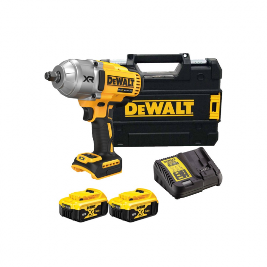Акумулаторен гайковерт DEWALT DCF900P2T с 2 батерии 5 ah, зарядно и куфар Акумулаторен гайковерт DEWALT DCF900P2T с 2 батерии 5 ah, зарядно и куфар