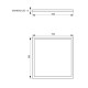 Led панел grando led 40w wh/cl-4000k