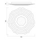 LED плафон NORA 77w
