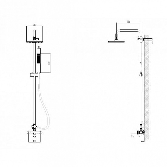 Душ система  БУЕНО NEW ICT 6009 NEW