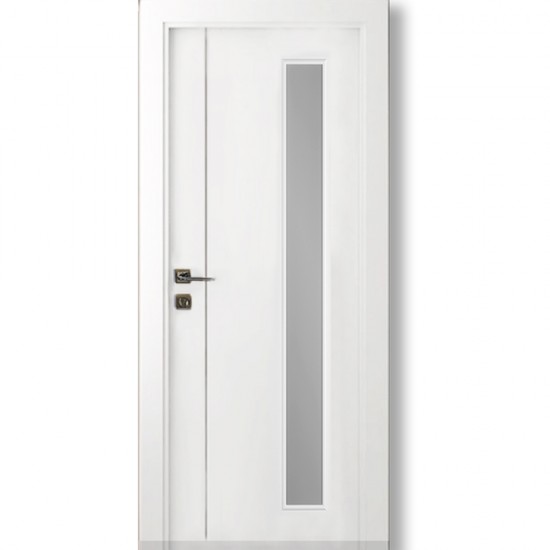 Интериорна врата PH-323 остъклена бял мат
