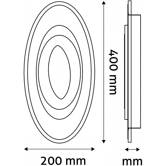 LED плафон MATTEO 45w /22.5+22.5/ ADO3S-MAT