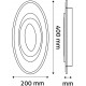 LED плафон MATTEO 45w /22.5+22.5/ ADO3S-MAT