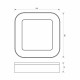 LED плафон DOLCER/SQ LED 15W BK C 4000K IP65 LED плафон DOLCER/SQ LED 15W BK C 4000K IP65
