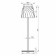 LED настолна лампа 3W ESTELLA 4000К - Li-ion - димируема - IP54 - сива