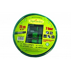 Маркуч за вода 1/2" x 15m к-т с 4 бр. конектори TG Маркуч за вода 1/2" x 15m к-т с 4 бр. конектори TG
