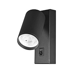 Спот за стена с прекъсвач SP706 LUX Черен GU11