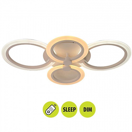 LED плафон мултифункционален с дистанционно DOTS LED 51W