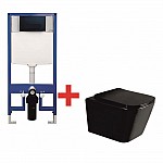Комплект за вграждане 097H BLACK с черен бутон + 5135MB