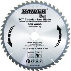 Диск за циркуляр ø165x20mm24T Диск за циркуляр ø165x20mm24T