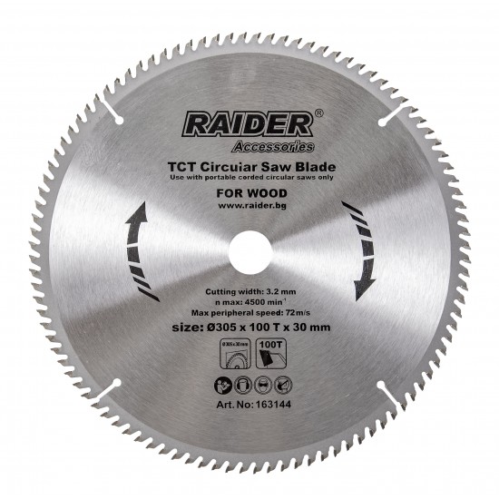Диск за циркуляр за дърво ø305x100Tx30mm Диск за циркуляр за дърво ø305x100Tx30mm