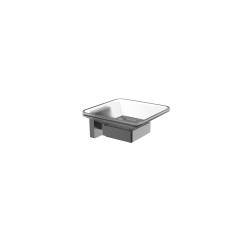 Стъклена сапунерка Square черен мат Стъклена сапунерка Square черен мат