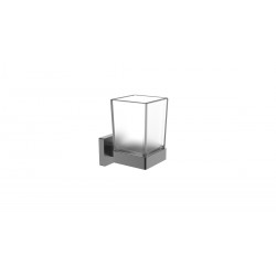 Чаша за четки за зъби Square черен мат Чаша за четки за зъби Square черен мат