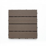 WPC декинг плочи JE-D1 A1, Светло кафе, 30 x 30 x 2 см