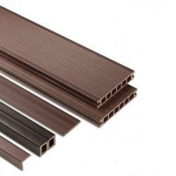 Декинг WPC Salag Eco 25х140мм орех 2.2м Декинг WPC Salag Eco 25х140мм орех 2.2м