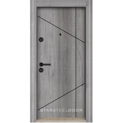 Блиндирана врата StarLife М-17 Сиво меше Блиндирана врата StarLife М-17 Сиво меше