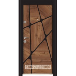 Блиндирана врата Outdoor - UV 103 Орех