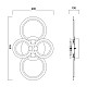 LED плафон мултифункционален с дистанционно DOTS LED 51W