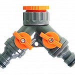 Разклонител 2 изхода със стоп 1/2"-3/4" TG