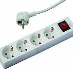 Разклонител 4 гнезда с кабел 3.0m х1.5mm2 с ключMK