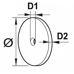 Диск за неметал 125х3х22.2mm RDP Диск за неметал 125х3х22.2mm RDP