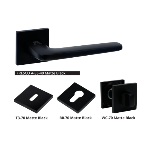 Дръжка за врата Bussare Fresco A-55-40 Black mattе