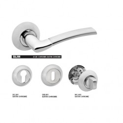 Дръжка за врата Bussare Slim A128 Chrome – Satin chrome Дръжка за врата Bussare Slim A128 Chrome – Satin chrome