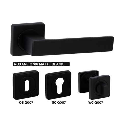 Дръжка за врата Bussare Roxane Q706 Black mattе