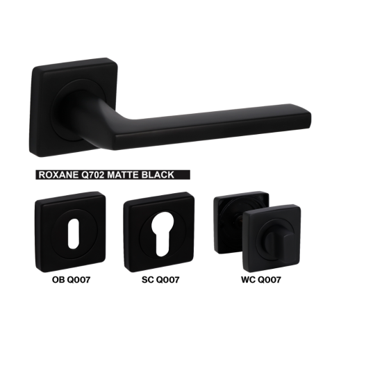 Дръжка за врата Bussare Roxane Q702 Black mattе