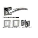 Дръжка за врата Bussare Caroline Q330 Black Nickel Chrome