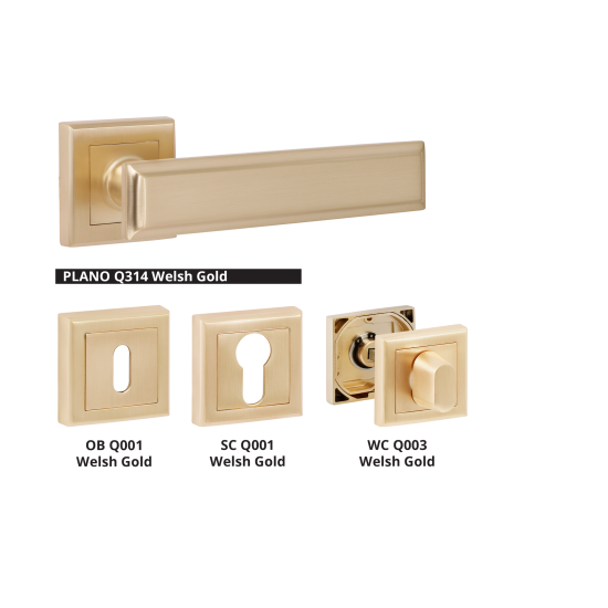 Дръжка за врата Bussare Plano Q314 Welsh Gold Дръжка за врата Bussare Plano Q314 Welsh Gold