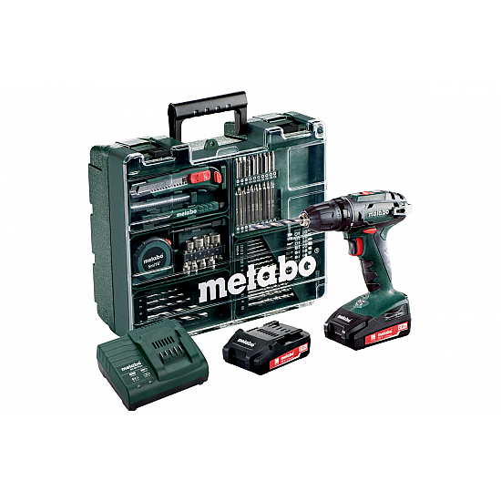 Винтоверт акумулаторен 18V 48Nm METABO BS 18 2x2.0AH 10mm (Metabo) (399.00) by www.avetisyan.bg
